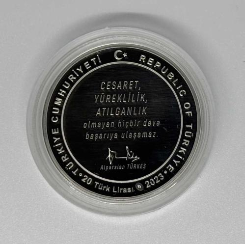 ALPARSLAN TÜRKEŞ GÜMÜŞ HATIRA PARASI (SERTFİKASIZ)