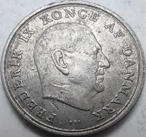 Danimarka 1972 1 Krone Kral IX. Frederik Portreli Bakır-Nikel