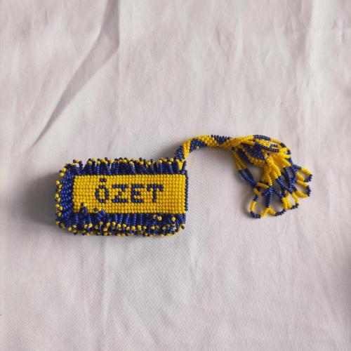 Cezaevi İşi Boncuk Örme - Selma Özet Yazılı Çakmak Kılıfı