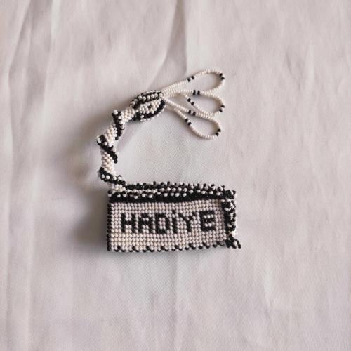 Cezaevi İşi Boncuk Örme - Hadiye Yazılı Çakmak Kılıfı