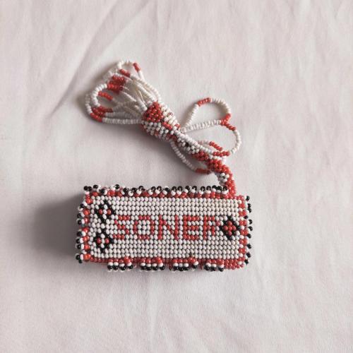 Cezaevi İşi Boncuk Örme - Soner Tetik Yazılı Çakmak Kılıfı
