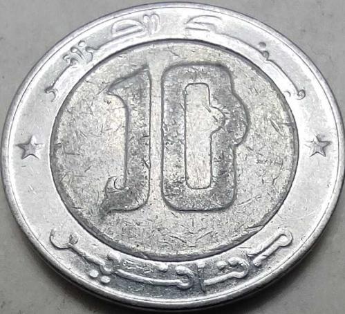LOT.6 » Cezayir 2013 (H. 1434) 10 Dinar Bi-Metalik Şahin Temalı Koleksiyonluk