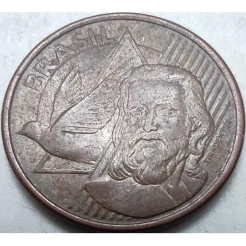 Brezilya 2010 5 Centavos Tiradentes Portreli Bakır Kaplama Çelik