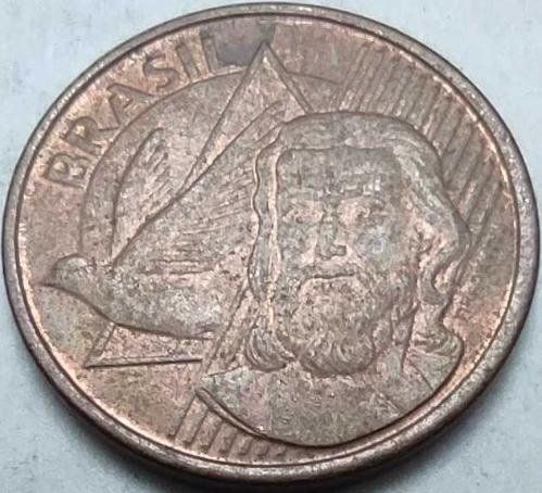 Brezilya 2018 5 Centavos Tiradentes Portreli Bakır Kaplama Çelik