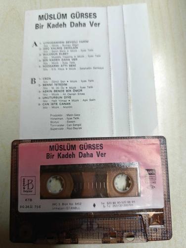 Müslüm Gürses ‎– Bir Kadeh Daha Ver - 1990  kağıt Baskı