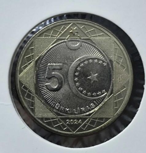 KIBRIS  BARIŞ  HAREKATI 50. YIL 5 LİRA 2024