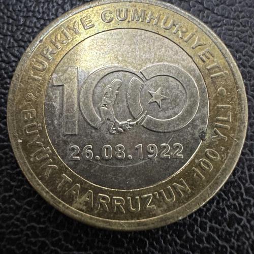 Büyük Taarruz’un 100. Yılı, 1 Lira 2022.