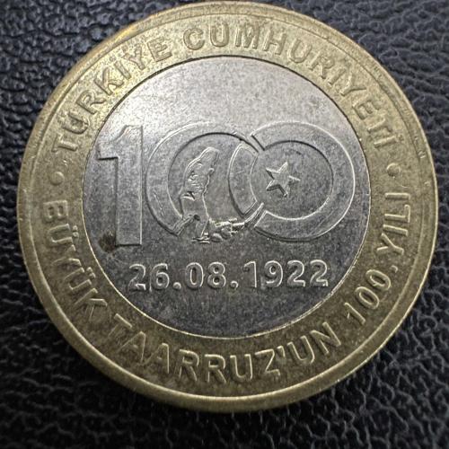 Büyük Taarruz’un 100. Yılı, 1 Lira 2022.