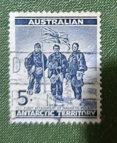 Avustralya Antarktikası 1961_ damgalı pul