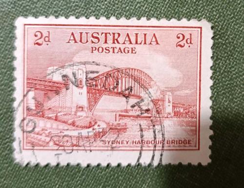 Avustralya 1932_ damgalı pul