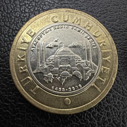 Ayasofya, 1 Lira 2020.