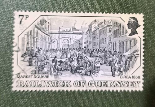 Guersney _ damgalı pul