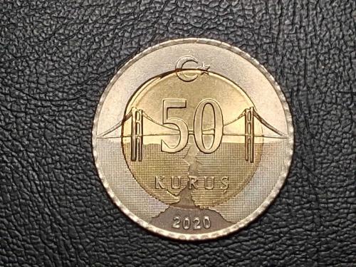 2020 YILINA AİT 50 KURUŞ ÇİL KAYIK BASKI   TCM 0938