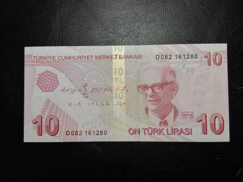 9. EMİSYON 10 TÜRK LİRASI D 082 161280 ÇİL ( TAM RADAR ) TCB 1131