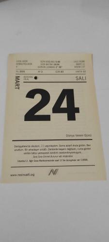 24 Mart 2015-Orijinal Takvim Yaprağı-Doğum Günü-Söz,Nişan,Nikâh,Düğün ve Önemli Günler Hediyesi-Nesin Vakfı Takvimi-İstanbul 2. Ağır Ceza Mahkemesinde saat 11'de duruşması var (1958).-Medeniyetin İlk Girişi-Aziz Nesin'in Büyük Grev adlı kitabından.