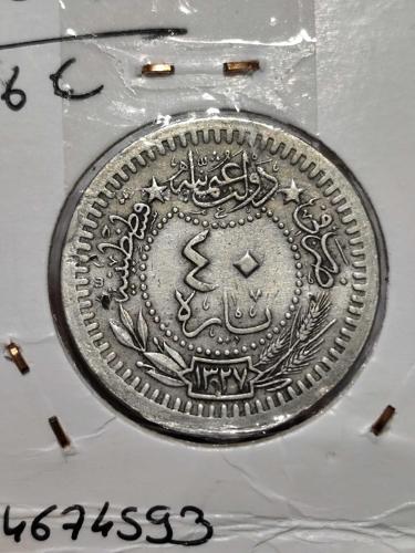 Sultan Reşat 1327/8 Nikel 40 Para