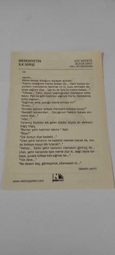 25 Mart 2015-Orijinal Takvim Yaprağı-Doğum Günü-Söz,Nişan,Nikâh,Düğün ve Önemli Günler Hediyesi-Nesin Vakfı Takvimi-Vakıf'ta ''Vur Damganı Zamana'' adlı şiiri yazıyor (1989) .-Medeniyetin İlk Girişi-Aziz Nesin'in Büyük Grev adlı kitabından.
