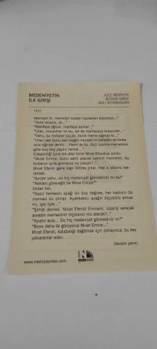 27 Mart 2015-Orijinal Takvim Yaprağı-Doğum Günü-Söz,Nişan,Nikâh,Düğün ve Önemli Günler Hediyesi-Nesin Vakfı Takvimi-Medeniyetin İlk Girişi-Aziz Nesin'in Büyük Grev adlı kitabından.