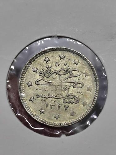 Sultan Reşat 1327/7 Gümüş 2 Kuruş Nadir