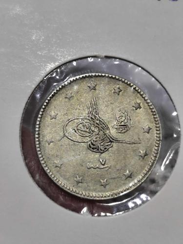 Sultan Reşat 1327/7 Gümüş 2 Kuruş Nadir