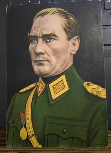 Gazi Mustafa Kemal Atatürk Eski Kartpostal