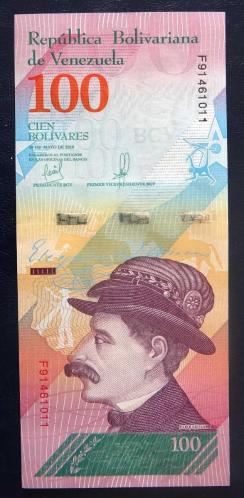 VENEZUELA=2018  100 Bolivares   P-106   ÇİL'