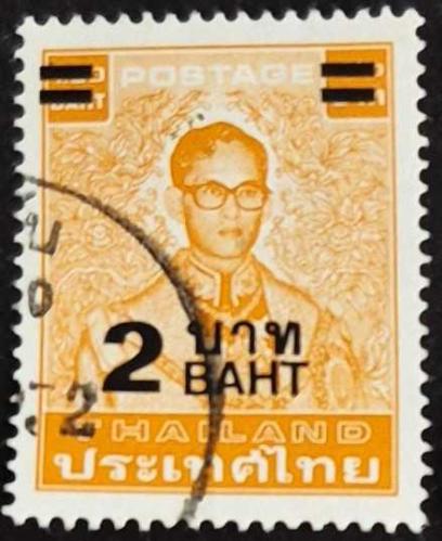+++ TAYLAND KRAL BHUMIBOL ADULYADEJ  SÜRŞARJLI    1987    2B     - DAMGALI