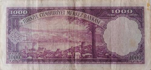5.EMİSYON 1.TERTİP 1000 TÜRK LİRASI (MOR BİNLİK) KAĞIT PARADIR SERİ C2 05650 NOLU ÇOK ÇOK TEMİZ KONDİSYONDADIR KATALOK DEĞERİ;2000 DOLAR ÇOK ÇOK NADİR