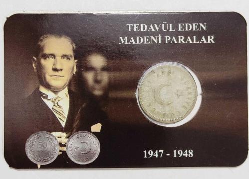 1947 Yılı Gümüş 50 Kuruş..