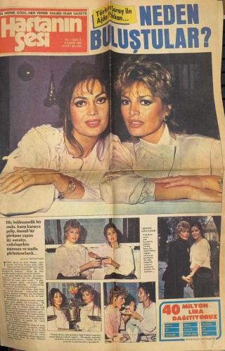 LOT.10 » Haftanın Sesi Gazetesi | 5 Kasım 1982 | Yıl: 1 Sayı: 9 | Türkan Şoray & Ajda Pekkan Kapak | Poster / 4 Sayfa