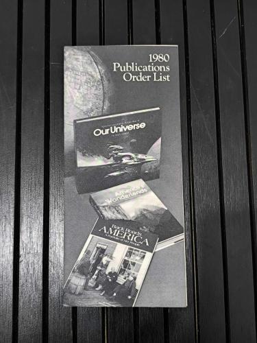 LOT.20 » National Geographic 1980 Publications Order List | Orijinal Sipariş Kataloğu | Harita & Yayın Listesi | Vintage Ephemera