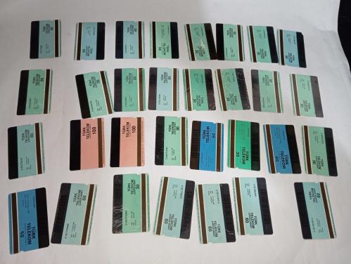 60 adet türk telefon kontör katları telefon karti. 1997 - 1999 - 2000