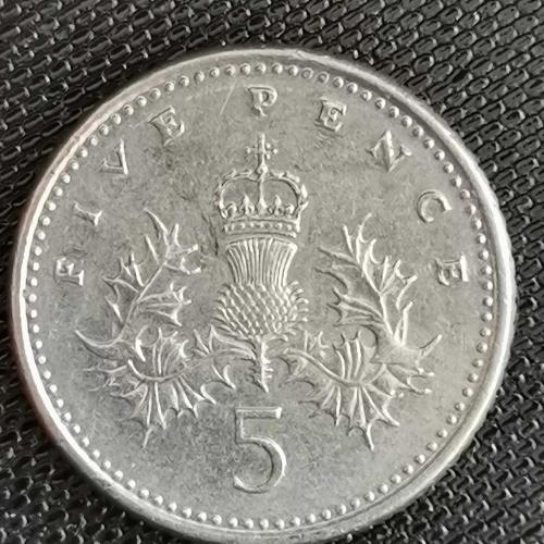 İNGİLTERE   1990     5 PENCE