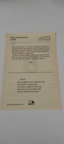 8 Nisan 2015-Orijinal Takvim Yaprağı-Doğum Günü-Söz,Nişan,Nikâh,Düğün ve Önemli Günler Hediyesi-Nesin Vakfı Takvimi-Markopaşa'nın telefon isteği reddediliyor (1947), Arkadaşı Klaus Liebe-Harkort'a Istanbul'dan bir mektup yazıyor: 