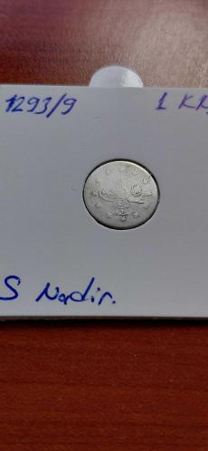 SULTAN 2. ABDÜLHAMİD HAN DÖNEMİ GÜMÜŞ NADİR 1293/9 CÜLUS 1 KURUŞ