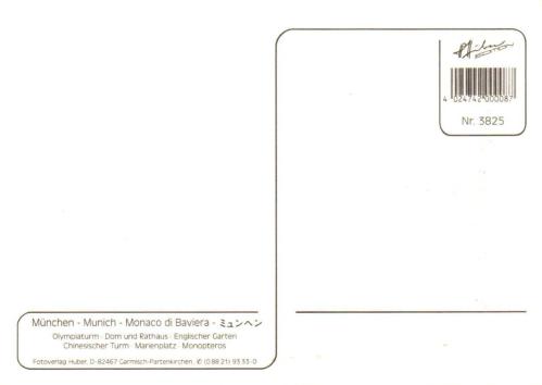 KARTPOSTAL - Münih / ALMANYA