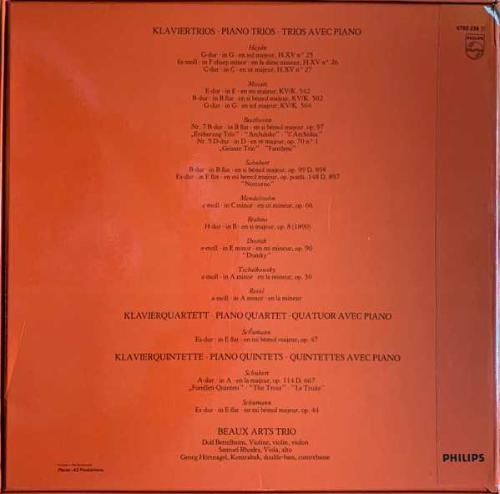 ÇOK NADİR BOX SET ( KUTULU )  KLASİK MÜZİK 33 LÜK ON PLAK PLAK - ONLU SET - Klaviertrios = Piano Trios = Trios Avec Piano Haydn Mozart Beethoven