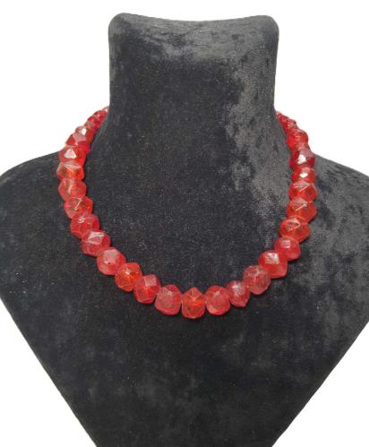 OSMANLI DÖNEMİ BEYKOZ İŞİ CAM GERDANLIK