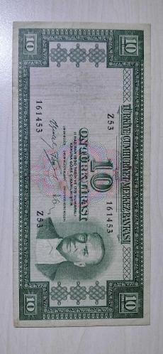 NADİR 5.EMİSYON 5. TERTİP 10 LİRA ÇOK ÇOK TEMİZ NATUREL