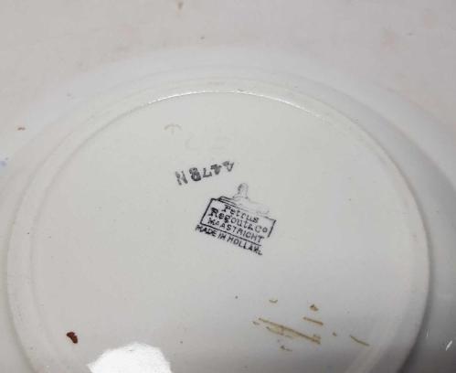 OSMANLICA AFİYET OLSUN EFENDİM YAZILI PORSELEN TABAK