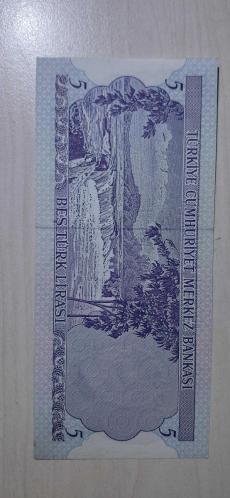 NADİR 6. EMİSYON Z93 5 LİRA ÇİL