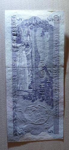 NADİR 6. EMİSYON Z93 5 LİRA ÇİL