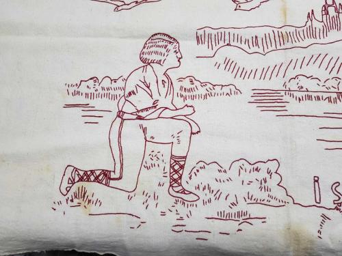 İŞTE VATANIM EL İŞLEME DUVAR PANOSU