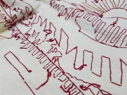 İŞTE VATANIM EL İŞLEME DUVAR PANOSU