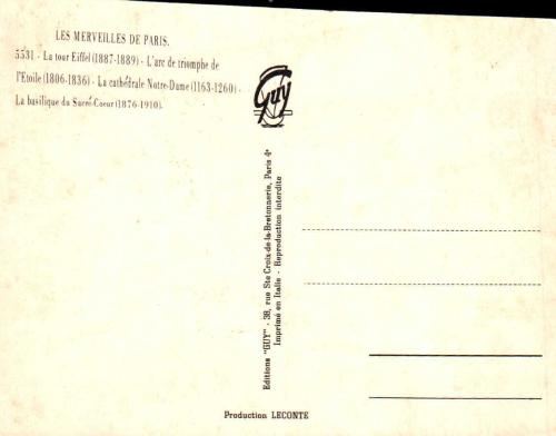 KARTPOSTAL - Paris / FRANSA