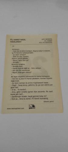 29 Nisan 2015-Orijinal Takvim Yaprağı-Doğum Günü-Söz,Nişan,Nikâh,Düğün ve Önemli Günler Hediyesi-Nesin Vakfı Takvimi-Yedi-Sekiz Paşa'nın 1. sayısı çıkıyor, sahibi ve yazıişleri müdürü O. Müstecaplı (1949). Ankara'da Zafer Alanında Devrimci Güçbirliği (Dev-Güç) tarafından düzenlenen mitinge katılıyor, aynı gün konuşmasını Doğu Perinçek'in yardımıyla Yüksel Palas'ta hazırlıyor (1968).-Fil Hamdi Nasıl Yakalandı?-Aziz Nesin'in Fil Hamdi adlı kitabından.