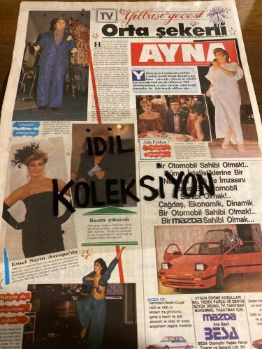 AYNA AKTÜELİTE VE MAGAZİN GAZETESİ - DOĞUM GÜNÜ HEDİYESİ (TURKİSH - NEWSPAPER) - 24 ARALIK 1986 - SAYI : 46 - TAM TAKIM 8 SAYFADIR -Deniz Akbulut-Muazzez Abacı-Emel Sayın-David Younes-Ajda Pekkan-Nadja Smolik-Yasemin Koşal-Hakan Ural-Ersan Erdur-Perihan Sözen-Sibel Turnagöl-Meral Zeren-Serpil Çakmaklı-Sevtap Parman-Hülya Koçyiğit-Selahattin Alpay-Mehmet Akif Ersoy-Zeki Aydın-Münir Nurettin Selçuk-Mehmet Ali Ağca-Metin Milli-Yüksel Üzel-Sibel Can-Meral Zeren-Serpil Çakmaklı-Tarık Akan-Hülya Sözen-Hülya Koçyiğit-Ferhan Şensoy-Derya Baykal-Rasim Öztekin-Bülent Kayabaş-Sevil Üstekin-Merih Fırat-Ümit Besen-Mehmet Akif Ersoy-Zeki Ökten-Papandreu-Mehmet Ali Ağca-İsmail Bey