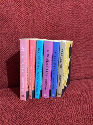 Arsen Lüpen - Otuz Mezarlı Ada + İki Yüzlü Kadın + Mavi Gözlü İngiliz Kızı + Yakalanıyor + Jim Barnet Müfettiş Bechoux + Altın Üçgen (6 kitap)