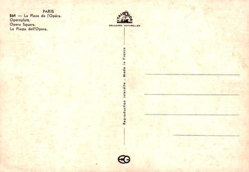 KARTPOSTAL - Paris / FRANSA