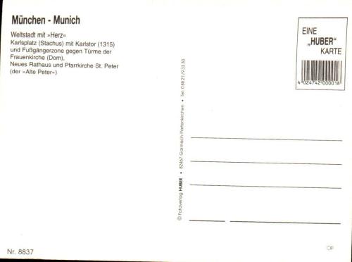 KARTPOSTAL - Münih / ALMANYA